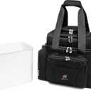 Extra Large Cooler Bag (15x12.5x9 in) with Leakproof Hard Liner. Two Insulated Compartment, Heavy Duty Fabric, Thick Insulation, Reinforced Stiches, Multiple Pockets, Durable Zipper.