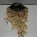 AISI HAIR 18 Inch Ombre Blonde Wigs for Women - Shoulder Length Wave Wig with Pre-Cut Lace Hairline, Middle Part Natural Wavy Bob Synthetic Heat Resistant Fiber for Daily and Party