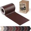 Leather Repair Patch, 3 x 60In Self Adhesive Leather Repair Tape Kit for Furniture, Couch, Sofa, Office, Car Seats, Car Interior,Vinyl Repair Kit (Dark Brown-Fine Grain)