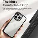 Ringke Fusion Bold for iPhone 15 Pro Case, Textured Sides for Grip, Anti-Yellowing Technology, Clear Back to Show Phone Color - Black