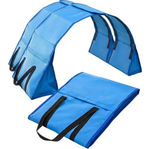 Silipull 2 Set Dog Agility Tunnel Sandbags, Dog Tunnel Weight Bags Heavy-Duty PVC Weatherproof Design, Adjustable for 18"-26" Diameter for Stabilizing and Securing, Blue (Tunnels Not Included)