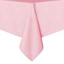 Sancua Rectangle Tablecloth - 60 x 84 Inch - Stain and Wrinkle Resistant Washable Polyester Table Cloth, Decorative Fabric Table Cover for Dining Tables, Buffet Parties and Camping, Valentine's Pink