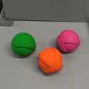 Hartz DuraPlay Ball Squeaky Latex Dog Toy, Neon Green, Neon Pink & Neon Orange, Large 3 Count Pack