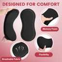 Wehhbtye 2Pcs Post Surgery Lipo Foams, Abdominal Side Compression Board, 11.8'' x 5.5'' Black Lipo Foam Lateral Protector for Post Surgery Recovery Waist Filling Skin Anti-Sagging