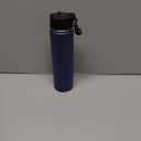 Volhoply 24 Ounce Insulated Water Bottle with Straw Lid,Stainless Steel Wide Mouth Sport Bottles with Handle,Double Wall Vacuum Cups Keep Cold,Reusable Travel Thermal Cups For Holder,Gym (Navy,1)