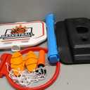 HYES Toddler Basketball Hoop with Electronic Scoreboard/LED Rim/3 Balls, Adjustable Height Indoor Mini Basketball Hoop for Kids 1-3, Outdoor Poolside Sport Toy, Birthday for Boys Girls