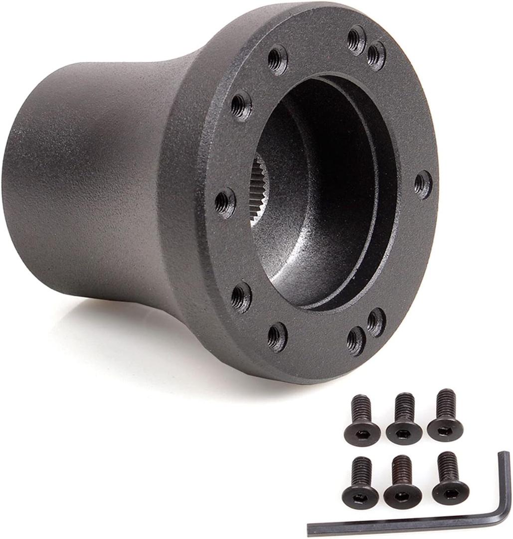 RASTP Golf Cart Steering Wheel Adapter (Adapter for Club car - Black)