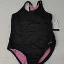 TYR Girls' Durafast Lite Ella Maxfit Swimsuit (Large, Black)