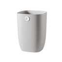Bathroom Trash Can, Plastic Rectangular Garbage Can with Trash Liner Holder for Bedroom, Living Room, Small Indoor Waste Basket, 7L, Grey (( New Model ) Grey)