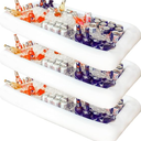 Novelty Place Inflatable Ice Serving Buffet Bar with Drain Plug - Salad Food Drinks Tray for Party Picnic Camping (Pack of 3)