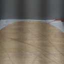 Solid Wood Round Coffee Table, 32 Inch 2-Tier Living Room Center Table with Woven Rattan Shelf, Modern Farmhouse Boho Design, Easy to Assemble, Natural Wood