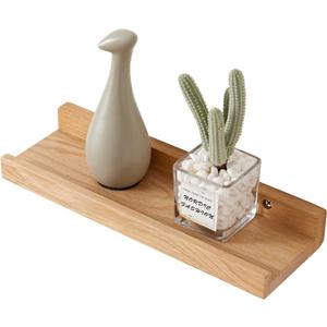 HOMWOO Floating Shelves Walnut Natural Wood Wall Shelves Small Picture Ledge for Home, Living Room, Bedroom, Bathroom, Office, 12 Inches