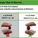 Slingshot Ammo 1/2 Inch,Biodegradable Clay Sling Shot Ammo Ball 12mm - 13mm for Hunting and Target Practice, 1000PCS