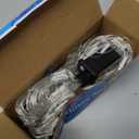 WATERGLIDE Outdoor Christmas Net Lights, 12FT x 5FT 360 LED Mesh String Light with 8 Lighting Mode, Connectable Waterproof Lights for Garden Tree Bushes, Holiday Wedding Party Decoration, Red & Green