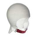 DOMPEL Sparta 2.4K Silicone Highlight Hair Cap, White | Perfect Highlights | 2,400 Strategically Positioned Holes | Curved Design for a Perfect Fit | Reusable