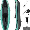 Bestway Hydro Force Inflatable Kayak Set | Includes Seat, Paddle, Hand Pump, Storage Carry Bag | Great for Adults, Kids and Families (1-Person Ventura Elite)