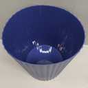 JiatuA Small Trash Can Plastic Wastebasket Round Garbage Container Bin for Bathroom, Kitchen, Bedroom, Home Office, College Dorm, Navy Blue