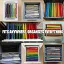 Officemate Hanging File Frame, Letter Size, Adjustable 14 to 18-Inches, 2 Count (Pack of 1),Silver, 91990