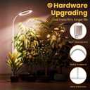 Plant Grow Light for Indoor Plants, Full Spectrum Grow Lamp with Pedestal Stand, Automatic Timer for 3H/9H/12H, Height Adjustable 51-67in White