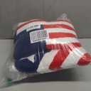 5 Pcs Patriotic Pillows 4th of July Independence Day Wool Pillow Memorial Day Americana Farmhouse Flag Stripe USA Stars Shaped Plush Cushion for Sofa Couch Bedroom Livingroom