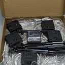 6 Pcs 12 Inch Solar Christmas Outdoor Light Decoration Christmas Hanging Ball LED Waterproof 60 Light with 8 Flicker Modes for Garden Tree Holiday Party Fireplace Decor