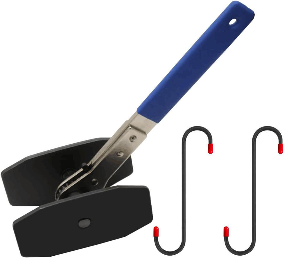 Brake Tools, Brake Caliper Tool, 4 in 1 Universal Disc Brake Caliper Compression Tool, Caliper Piston Compressor Tool with 2 Brake Caliper Hooks (Blue)