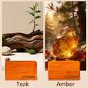 Car Air Freshener- Original Wood Air Freshener-Car Odor Eliminator for Visor Clip-Long Lasting Scent, Vehicle Scent Diffuser for Truck, SUV, Sedans - 4 pack Included 2 Clips (Teak-Amber-Cabana-Grove)