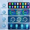 Pool Lights, Upgraded Rechargeable Submersible LED Lights with Remote IP68 Waterproof 16 Colors Hot Tub Underwater Pool Lights for Above Ground Inground Pool, Bath, Party, Vase 2 Pack