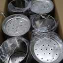 ZEAYEA 6 Pack Stainless Steel Straw Holder, Countertop Straw Dispenser, Drinking Straw Organizer Container for Store, Restaurant, Bar, Home, Kitchen Organizer for Spoons Forks Cutlery Gadgets