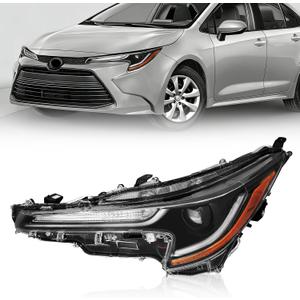 JFN Headlight Compatible with 2023-2024 Corolla LE 81150-02Q70 (Driver Side (Left))