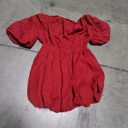 Red Short Sleeve Blouse Women's Size Large