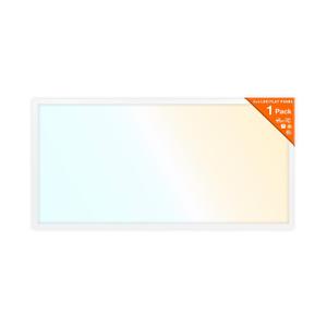 LEDVANCE 2x4 LED Flat Panel Light, Ceiling Light Fixture, 30W/35W/45W, Selectable Color 3500K/4000K/5000K, 3300/3850/5000 LMS, Dimmable LED Lights for Office, Classroom, Garage - 1 Pack (62699)