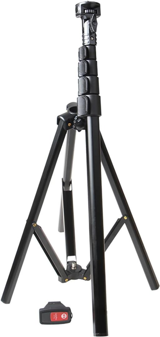 Portable Stand Extendable Phone Tripod Stand Professional Travel Cell Phone Phone Tripod with Remote and Holder, Sturdy & Stable Height Adjustable Multi-Angle