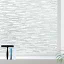 Volcanics Window Privacy Film with Installation Tools, Frosted Glass Window Film, Removable Window Clings for Home Office, Static Cling Opaque Window Stickers, UV Blocking 23.6 x 78.7 Inches