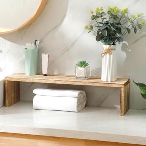 Wood Over The Sink Shelf Bridge, 23.62 x 7.87 x 5.91 Inches, Brown