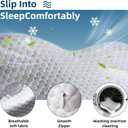 Knee Pillow for Side Sleepers, Memory Foam Bolster Between Legs, Comfortable Sleep Positioning & Side Leg Support, Elevation Pillow for Adults, Back Hips Knees Support, Wider Contact Ergonomic Design, Regular style