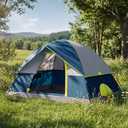OLIXIS Camping Tent Outdoor 2 Person, Quick Instant Tents Setup for Camping, Waterproof Windproof Dome Tent with Rainfly and Multi-Directional Ventilation Backpacking, Hiking