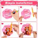 32 Pack Kids Valentines Day Cards with Mini Bubble Wands Valentines Day Gifts for Kids Classroom, Valentines for Kids School Valentines for Class Exchange Cards Prizes Party Favors for Boys Girls