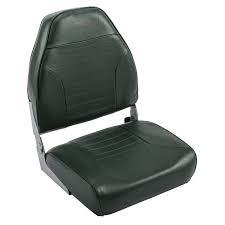 Wise Folding Boat Seat Marine Vinyl High Back green