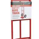 SIMPLI-Magic Steel Pneumatic Hand Truck Dolly, 600LBS  Convertible Heavy-Duty Moving Dolly Cart with 10" Wheels  Stable, Smooth Movement, Premium American Red Finish