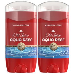 Old Spice Aluminum Free Deodorant for Men, 24/7 Odor Protection, 24/7 Freshness & Lasting Scent, Goes on Clean, 3.0 oz (Pack of 2)