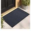 Mibao Front Door Mat, Heavy Duty Durable Welcome Mat for Outdoor Indoor, Dirt Trapper Waterproof Super Absorbent Door Mat for Entryway Outside Patio Porch, 47" x 24", Navy