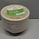 Homestockplus Large Disposable Bowl - Heavy Duty Paper Bowls - Made from Sugarcane and Bamboo Fiber, Microwave Safe - 48 Oz Paper Bowls for Soup, Salad, Ramen, Popcorn, etc.[50/Pack]