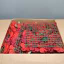 RIDDSEE Flower Wall Backdrop 12 Piece of 16.5x16.5 Inch Artificial Floral Wall Panel Silk Rose Wall Decor Ideal for Wedding Celebrations, Festive Party Backdrops, and Home Decor-Red