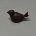 Comfy Hour 3.5" Heavy Duty Cast Iron Bird Figurine, Decorative Vintage Brown Sparrow Statue for Farmhouse Home Decor, Shelf, Mantel & Tiered Tray, Bird Lovers Gift, 1 pc