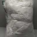 Cosybay Queen Size Feather Down Fiber Comforter - Ultra Fluffy 100% Cotton Duvet Insert, All Season Hotel Luxury Bedding with Corner Tabs, 90"x90" White