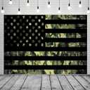 BELECO 7x5ft Fabric American Flag with Camouflage Backdrop Army Soldier Military Camo Backdrop Patriotic Welcome Soldier Army Party Decorations Kids Adults Birthday Shooting Photo Studio Props