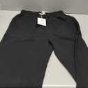 Zontroldy Women's Drawstring Mid Waisted Wide Leg Jeans Loose Fit Straight Leg Denim Pants with Pockets(1476-Black-S)