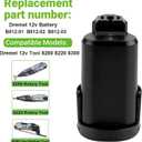 3.0Ah 12V Battery and Charger Fit for Dremel B812-01 B812-02 B812-03,Compatible with Dremel 8200 8220 8300 Cordless Tools(Battery and Charger Included)
