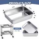 4 Pack 32 L Stainless Steel Commercial Bus Tubs